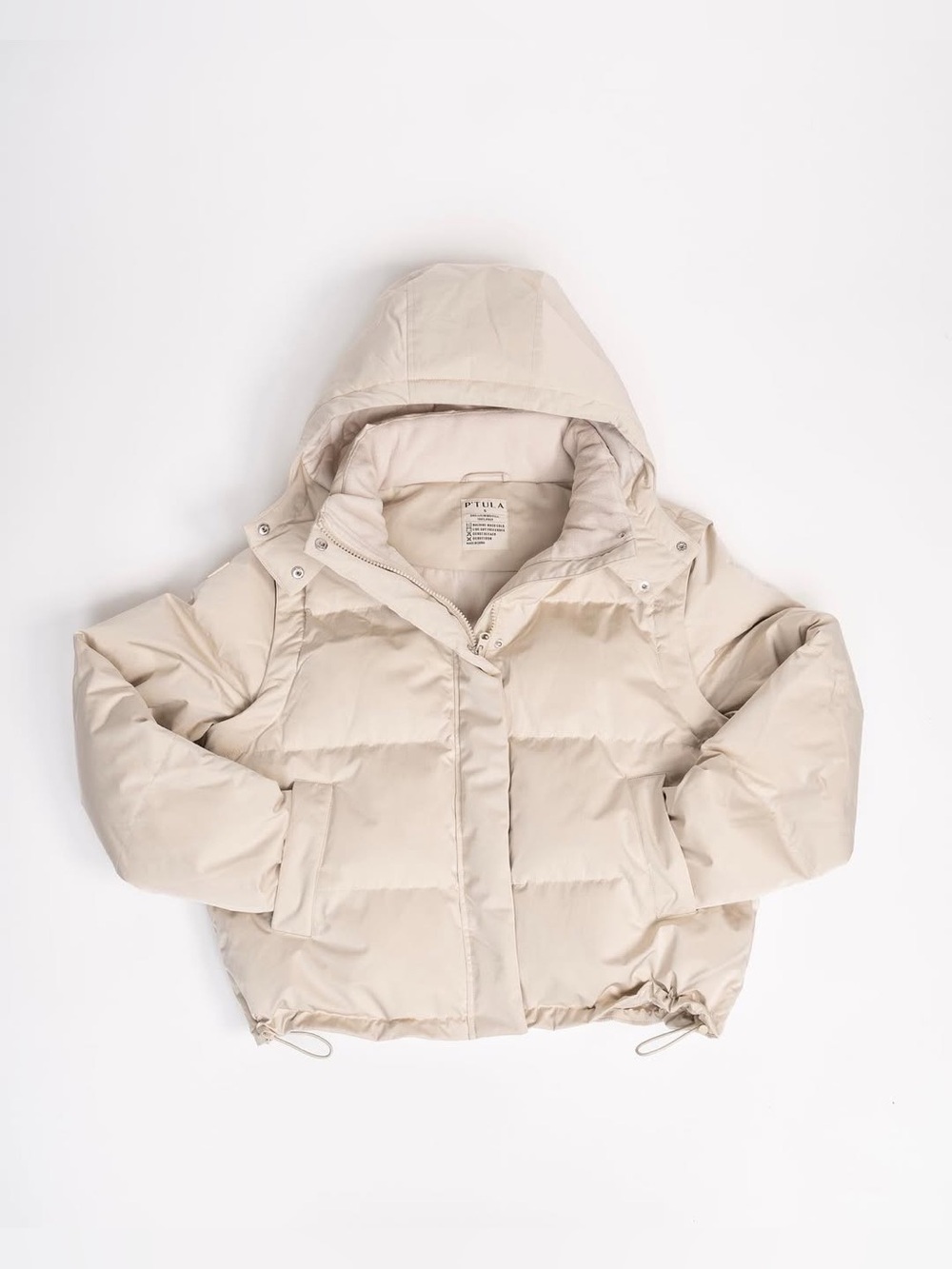 P’tula Cream Convertible Puffer Jacket